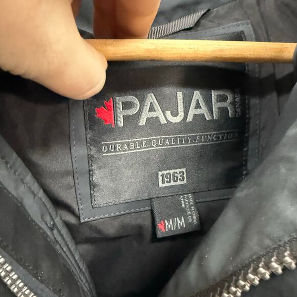 Pajar Black Mens Locarno Lightweight Puffer Duck Down 550 Fill Power Medium NWOT - Picture 5 of 8